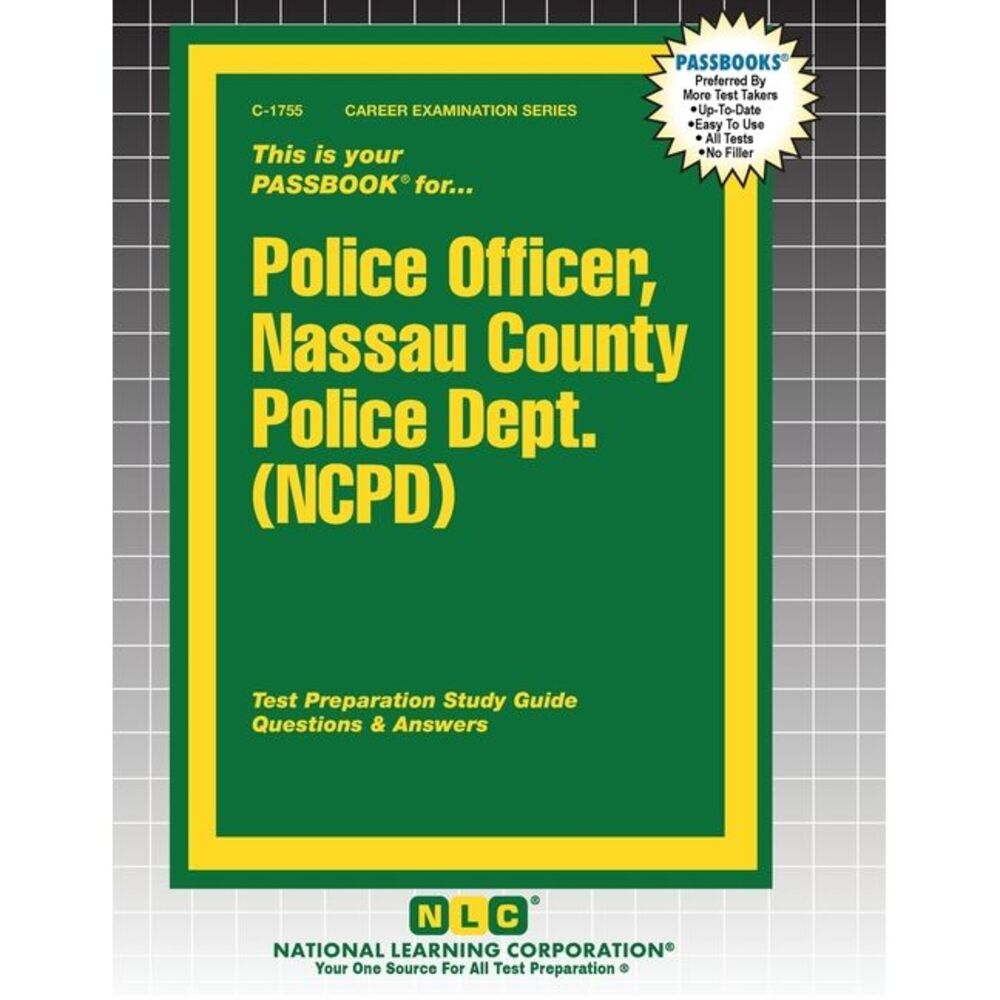 Police Officer, Nassau County Police Dept. (NCPD) -- Passbooks